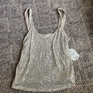 Sequin tank top